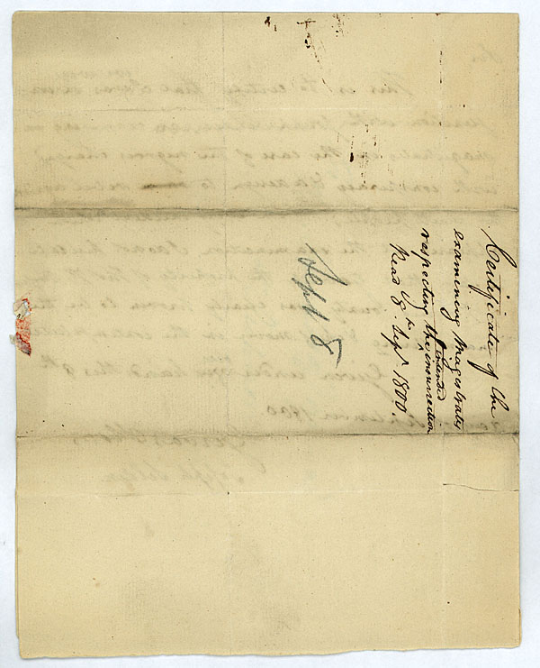 Gervas Storrs and Joseph Selden to Governor Monroe