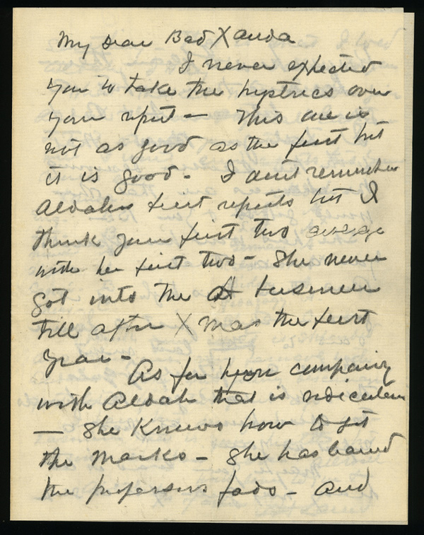 Larew letter page 1