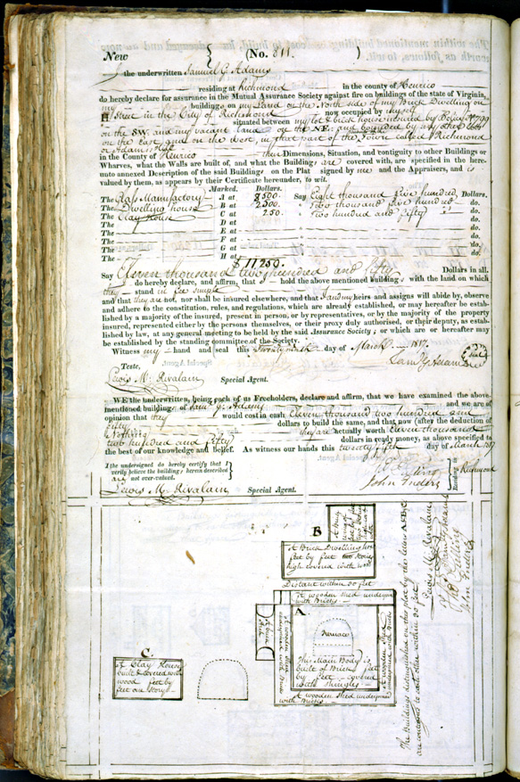 Policy #811 for Samuel G. Adams