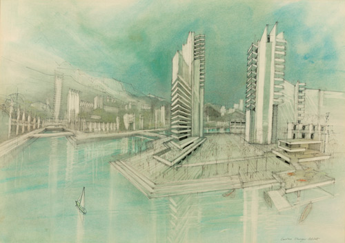 Proposed Design for James River Park, Richmond. Carlton S. Abbott. Ca. 1970. Acc. 42613. Library of Virginia.