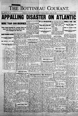 Bottineau Courant; April 19, 1912