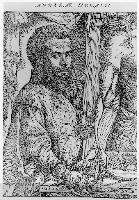 A portrait of the author, from: Andreas Vesalius