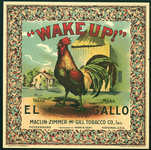 El Gallo Tobacco Label
