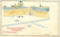 View from my window at Fort Delaware by G. C. Richwood Collection: Eleanor S. Brockenbrough Library, The Museum of the Confederacy